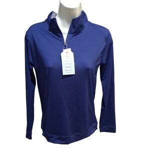 Ladies Class Club Long Sleeve Polo 1/4 Zip New With Tags